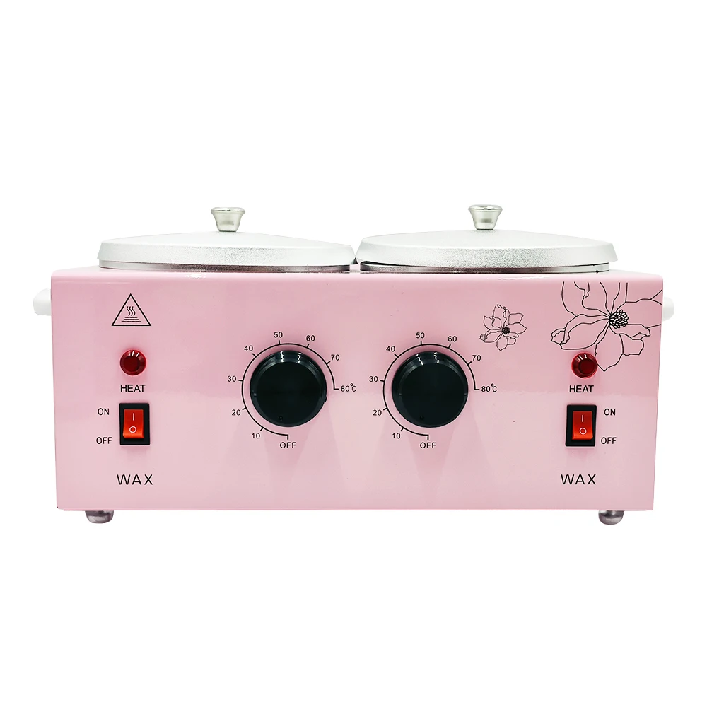 High Quality Dual-Furnace Wax Heater for Hair Removal and Hands with Plug-In Power and Dual Handle Design for Hard & Soft Wax