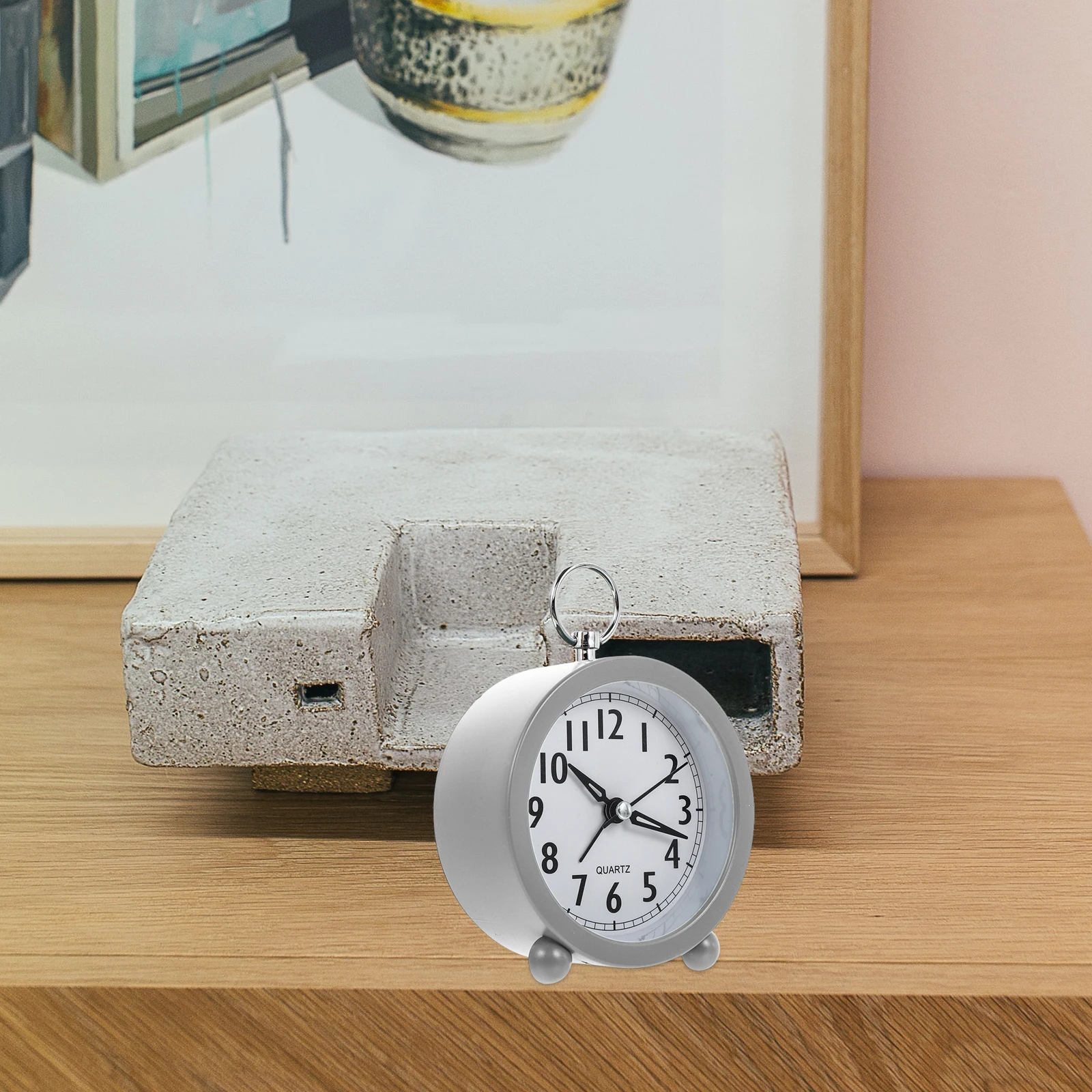 

1Pcs Macaron Color Round Desktop Alarm Clock Modern Decorative Home Office Tabletop Clock Bedside Alarm Macaron