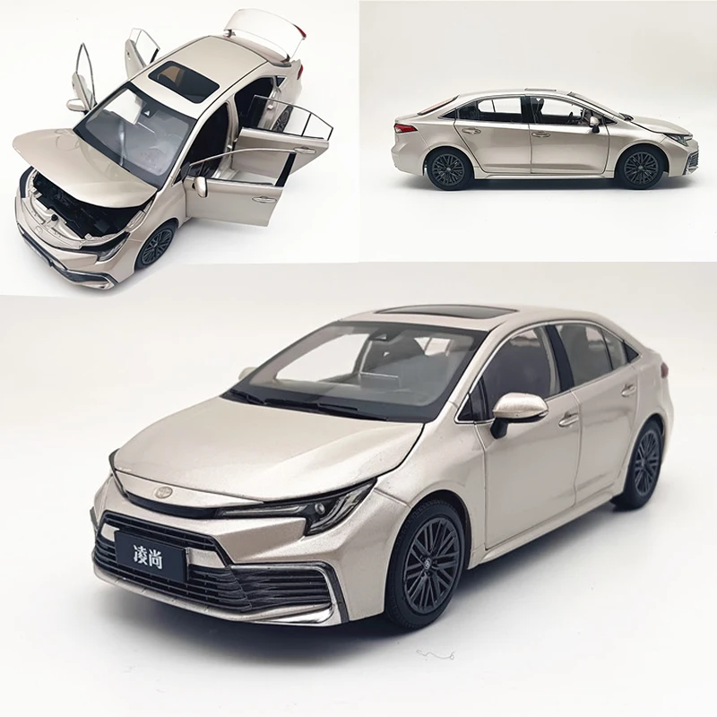 Modelo de coche fundido a presión 1/18 2021, modelo de coche de aleación Toyota Levin, vehículo de juguete para niños, colección de exhibición, caja Original