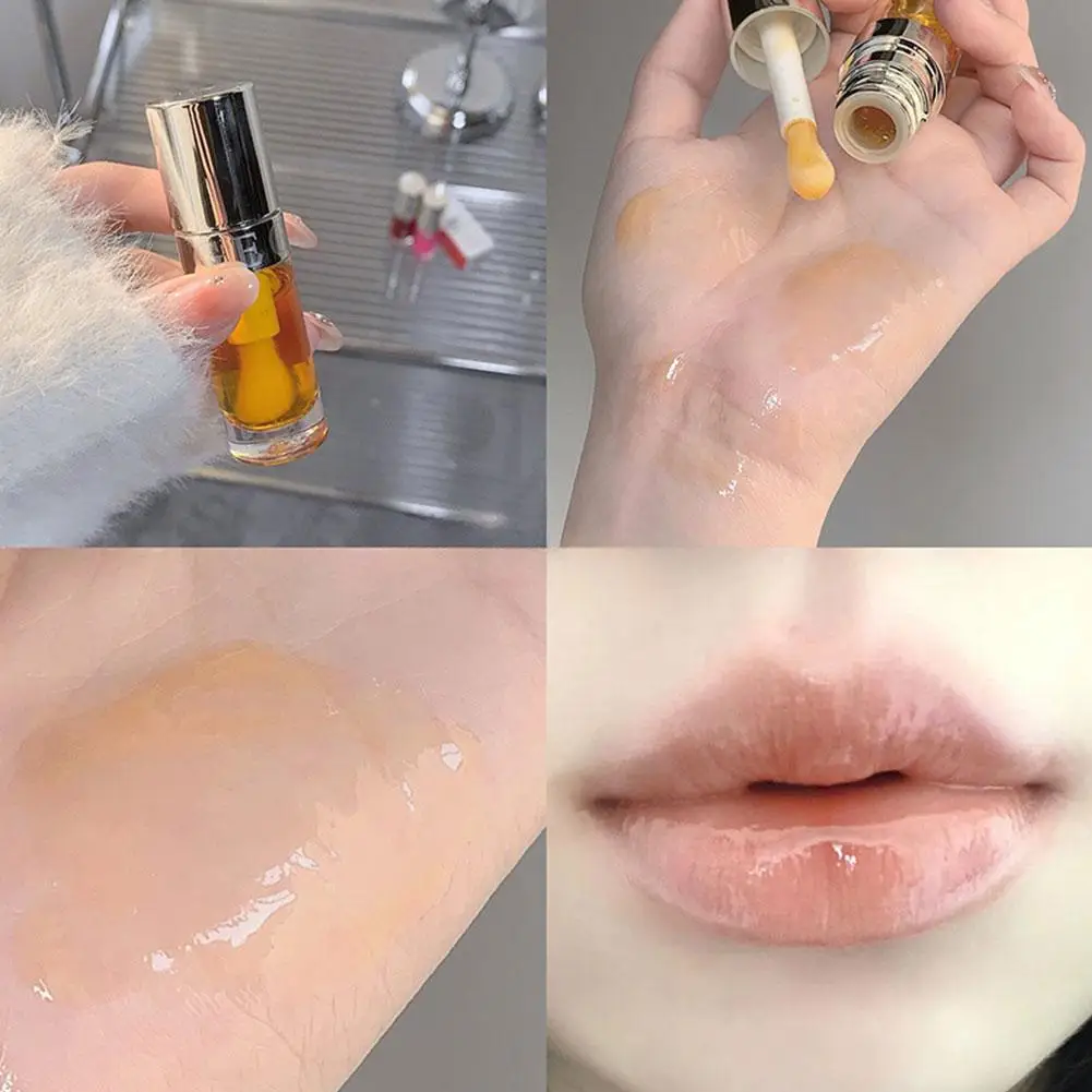 Olio per labbra idrata Non appiccicoso Plumper Lip duraturo trasparente labbra idratante antiaderente cosmetici rossetto tazza smalto liquido P3V7