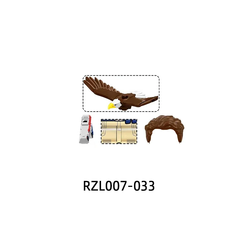 Set Mainan RZL007 Weapons Pants Hair Parts Action Figures Eagle Sword Model Blocks MOC Bricks Hadiah Mainan