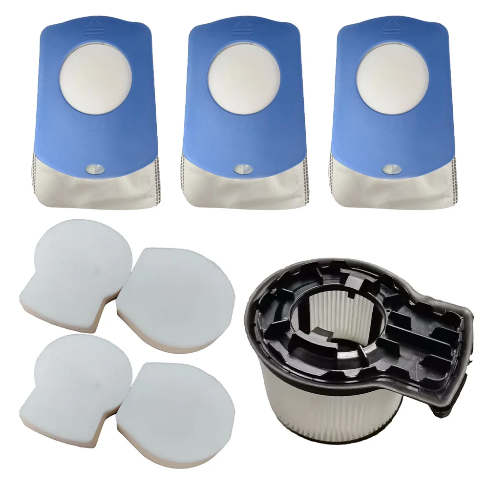 For AERO Vacuum Cleaner Replacement Kit Pre Motor Filters HEPA Filters Dust Bags (1 Filter Element+2 Sponges+3 Dust Bags)