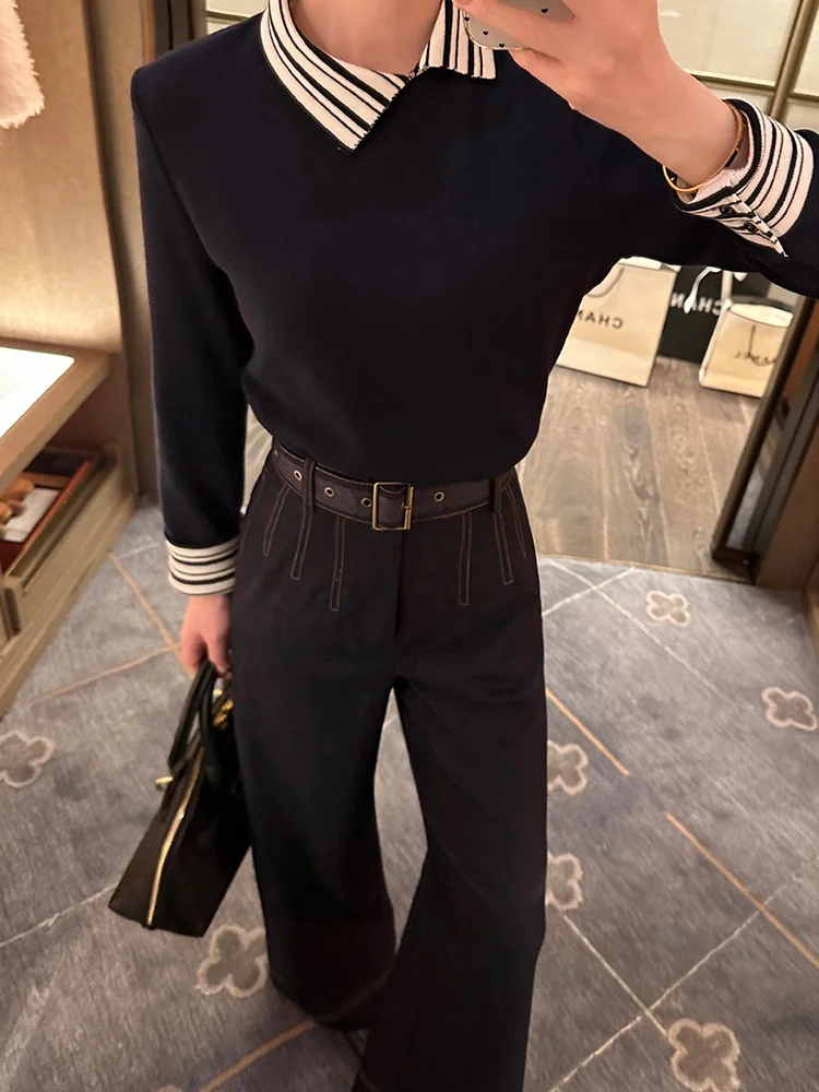 

Трикотаж Wed с шерстяным воротником Fem Верхняя одежда Spring Faion Sensation Commute Sle Regular Fit Long Sve ort Length