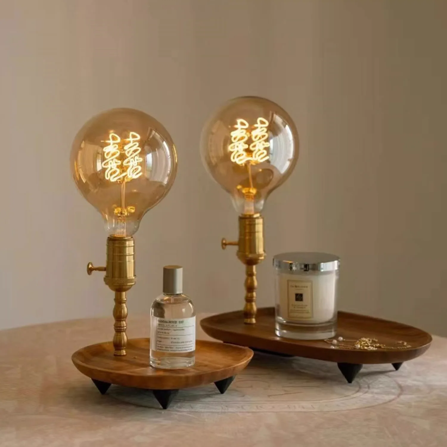 

Nordic decoration antique bedroom bedside table lamp wedding