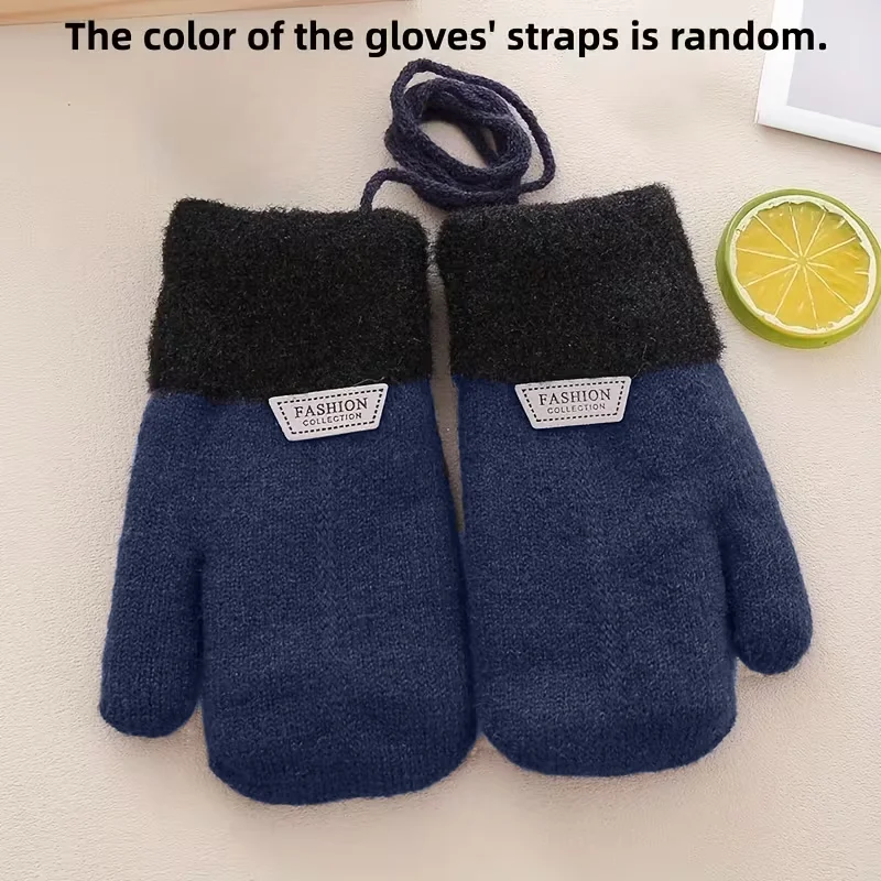 Kids Outdoor Gloves - Kids Winter Fleece Lined Mittens Warm