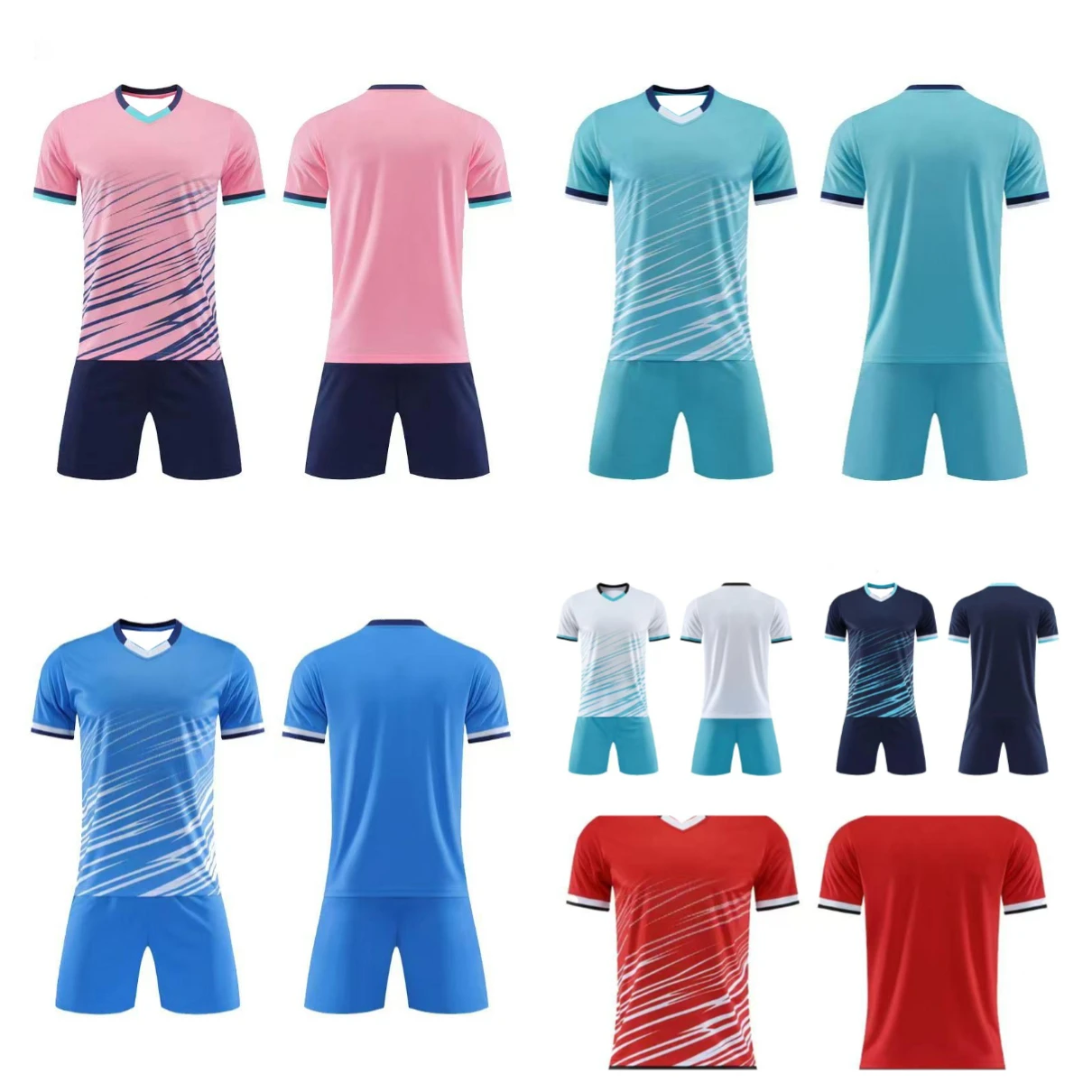 

2025 Summer Hot Loose Comfortable Football Jerseys Short-sleeved T-shirts and Shorts Special Edition Game Training Jerseys
