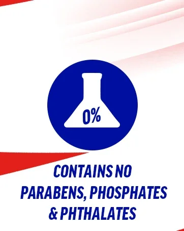 no parabens, phosphates, phthalates