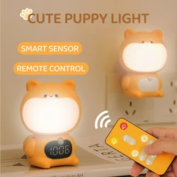 Cute Pet Wall Lamp Animal Night Light Plug-In Induction Night Light With Remote Control Wall Lamp Bedroom Corridor Lighting