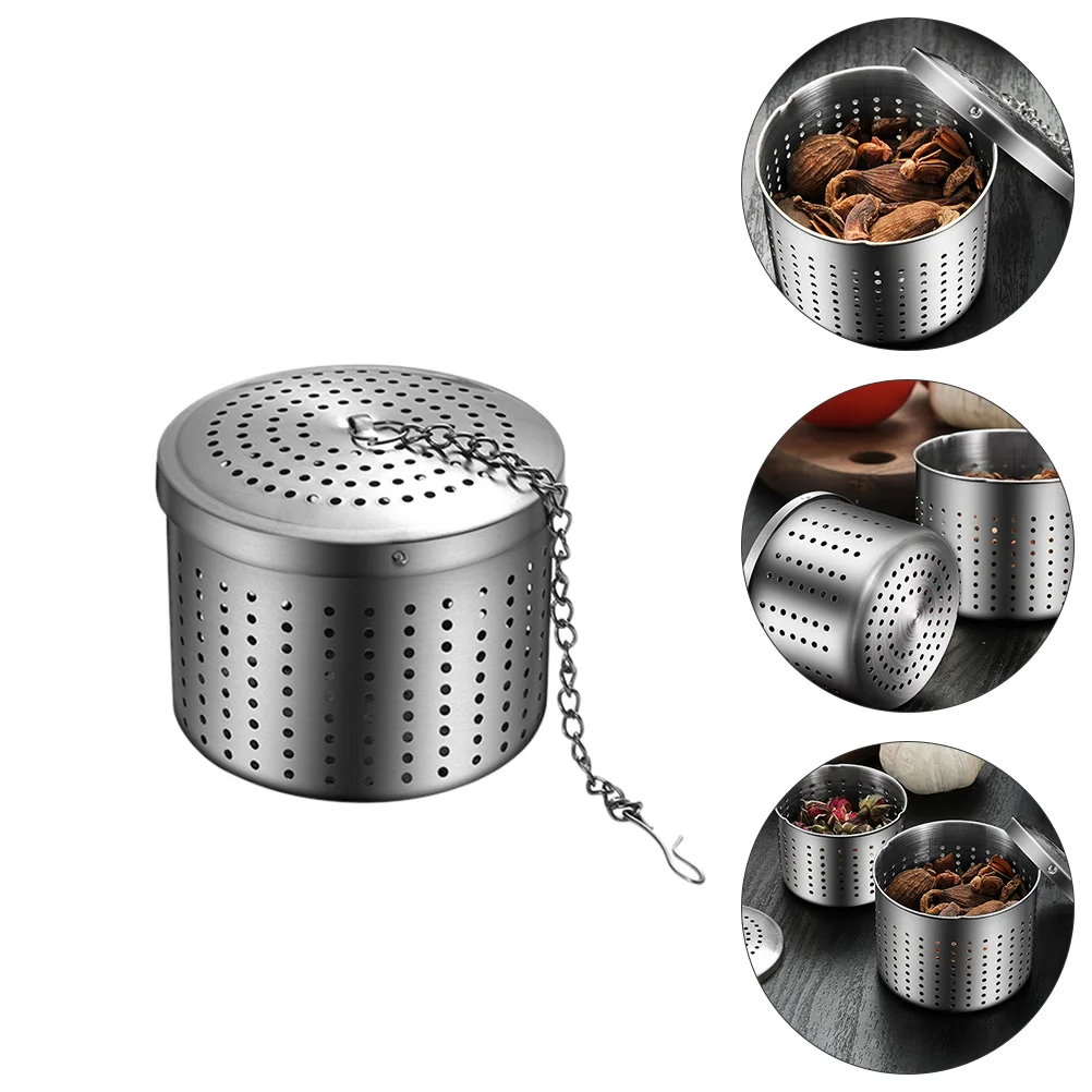 

Tea Diffuser Stainless Steel Seasoning Ball Strainer Loose Silver Multipurpose Storage Basket