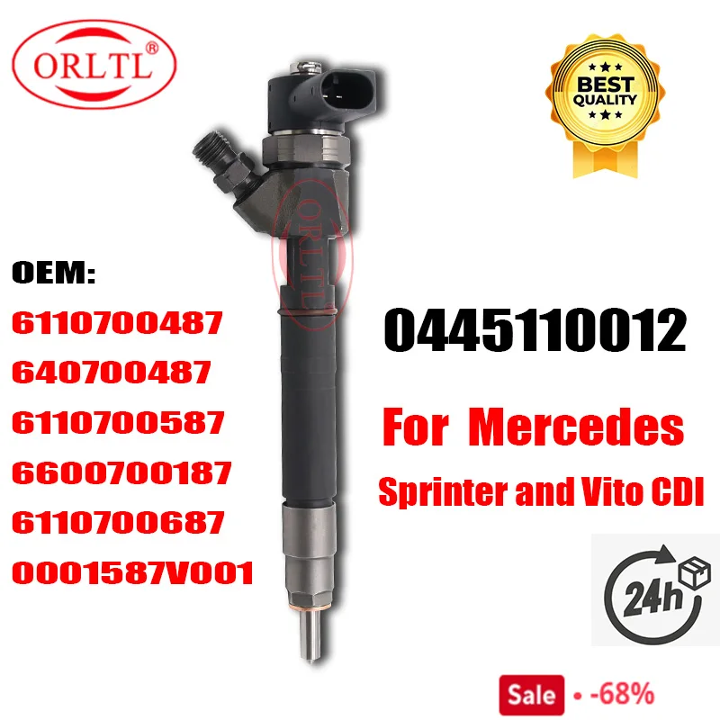 0445110012 NEW Diesel Fuel Injector OE 6110700587 A6110700587 A611070058738 A6110700487 611070058738 6110700387 For Mercedes-Ben