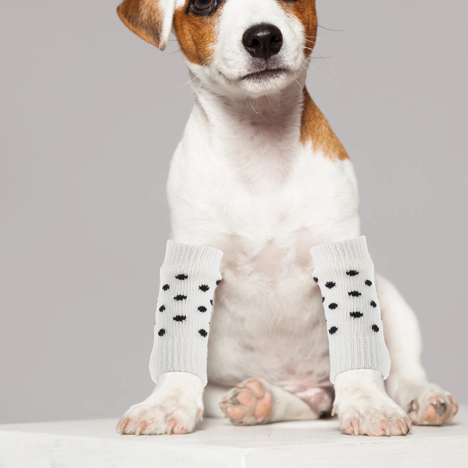 

4Pcs Anti-slip Pet Leg Covers Puppy Leggings for Dogs Winter Spandex Warmers Small Dog Socks Leg Joint Pet Warm Socks Stylish