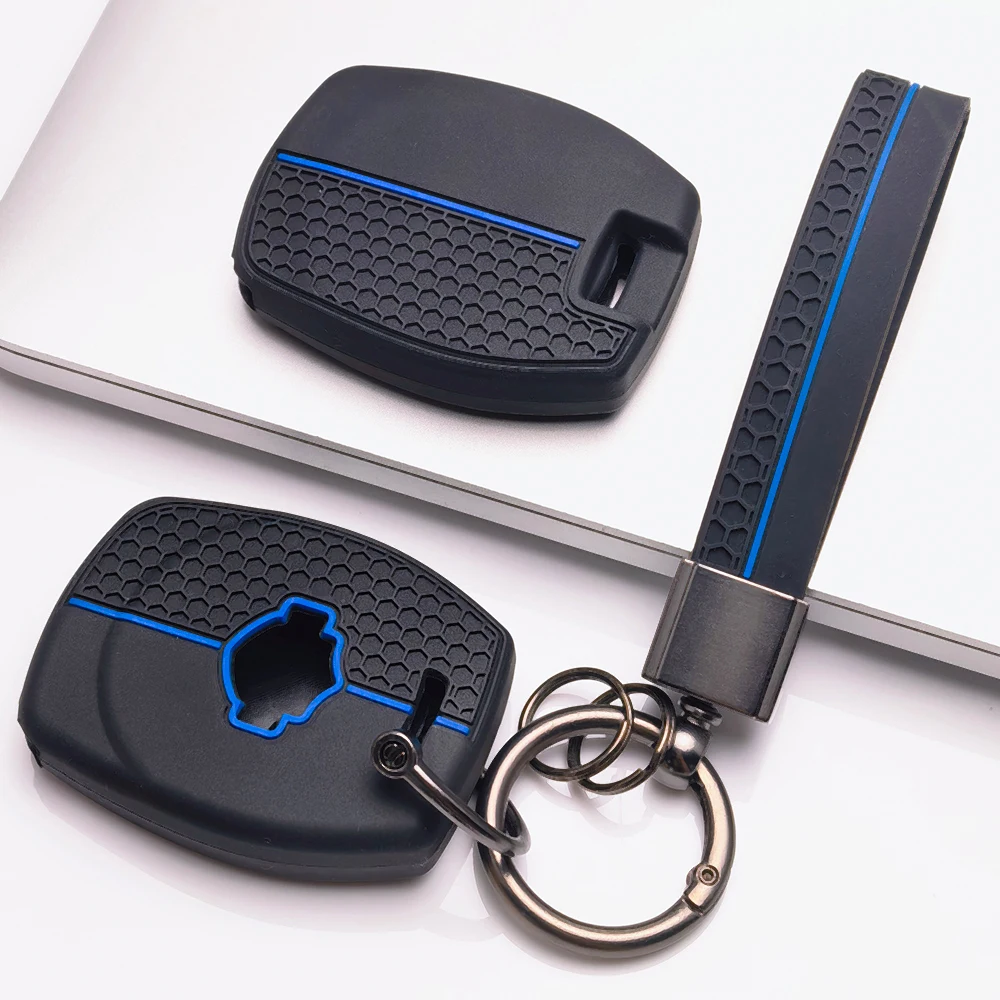 Silicone Remote Key Case For Harley Davidson XL Dyna Softail Touring Trike Sportster S 1250 RH1250 RA1250S with buckle strap