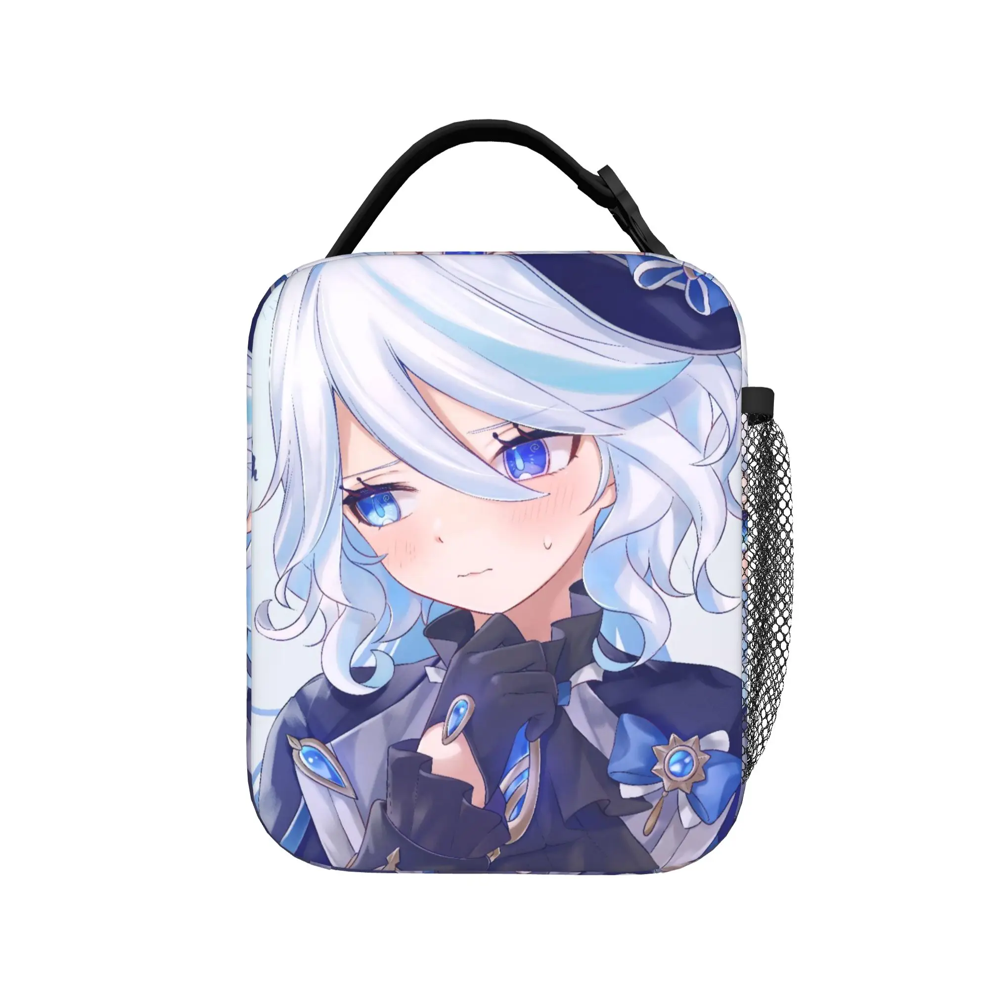 Furina Genshins Impact Thermal Insulated Lunch Bag for Work  Portable Food Bag Cooler Thermal Lunch Box