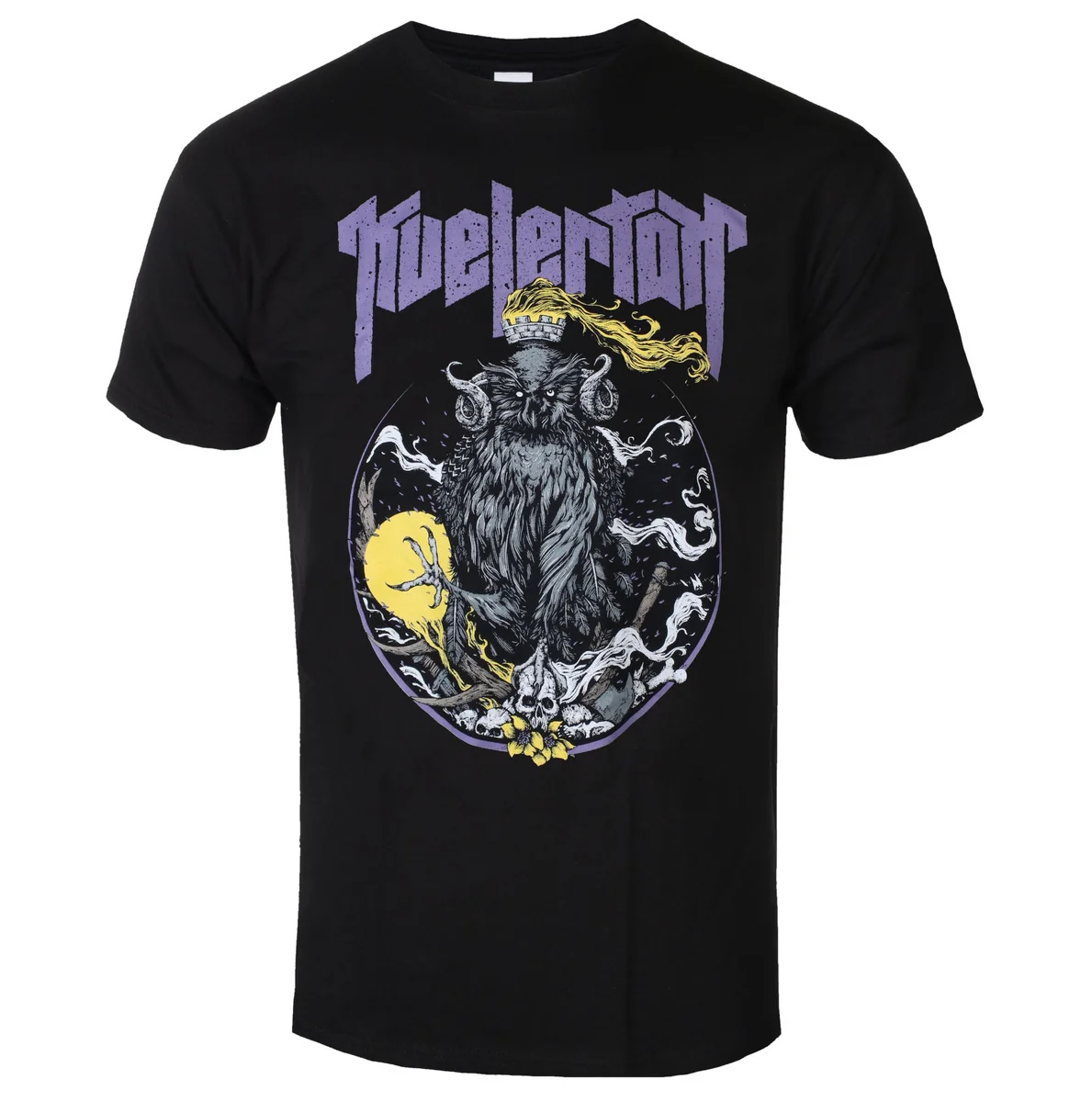 Kvelertak Fire King Owl Pattern Printing T-Shirt Men Women T-shirt Summer Fashion Casual Street Hip-hop Classic Band T-shirt