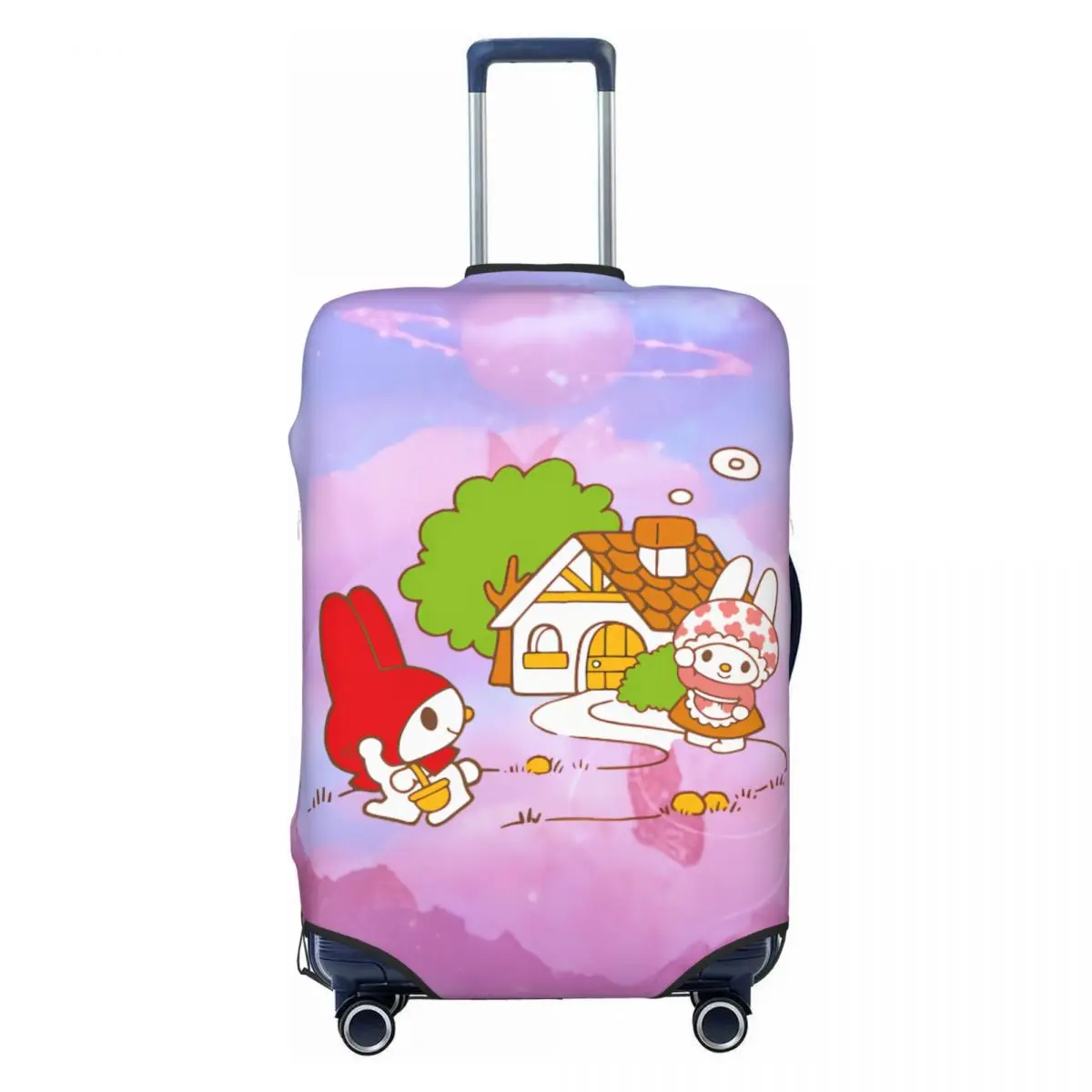 

Fashion My Melody Visiting House Luggage Cover Protector Elastic Cartoon Travel Suitcase Covers
