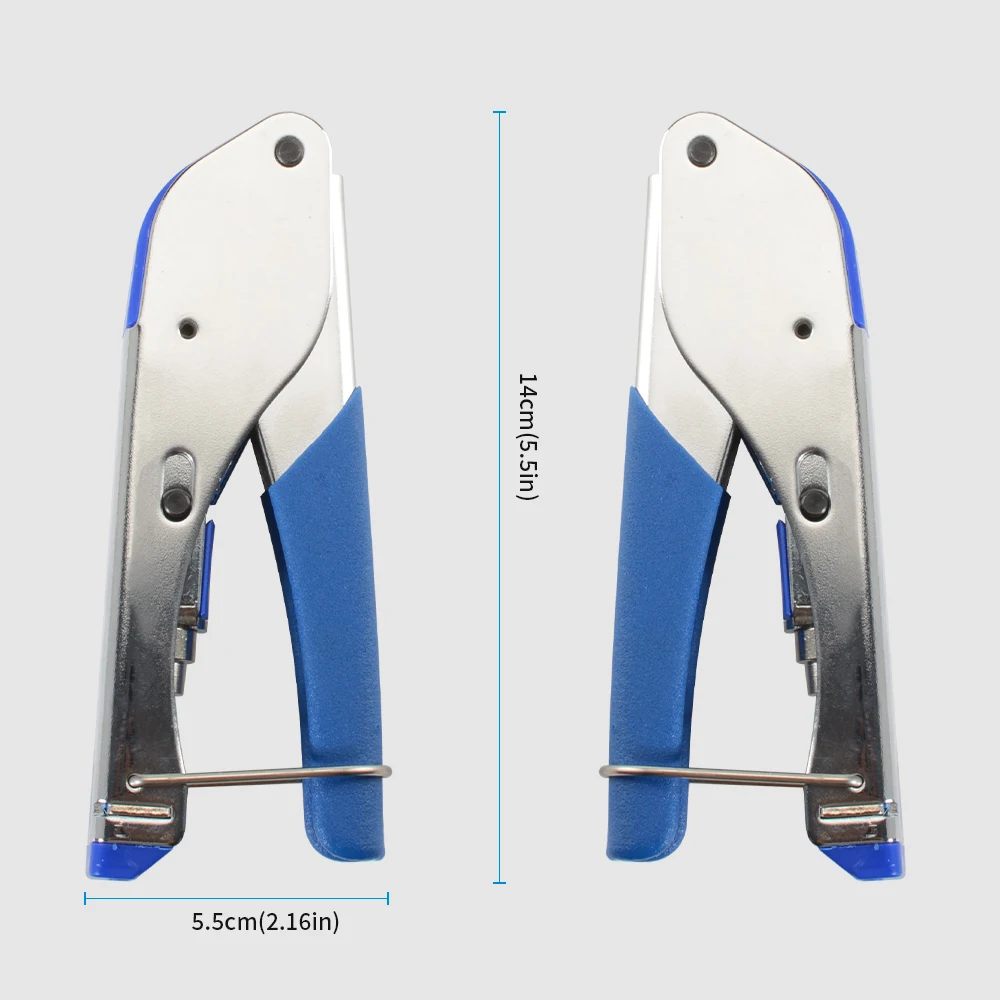Pro Coaxial Compression Crimping Tool F Connector for RG6 RG59 Coax Cable TV Satellite Antenna Audio Video Pliers Hand Tool