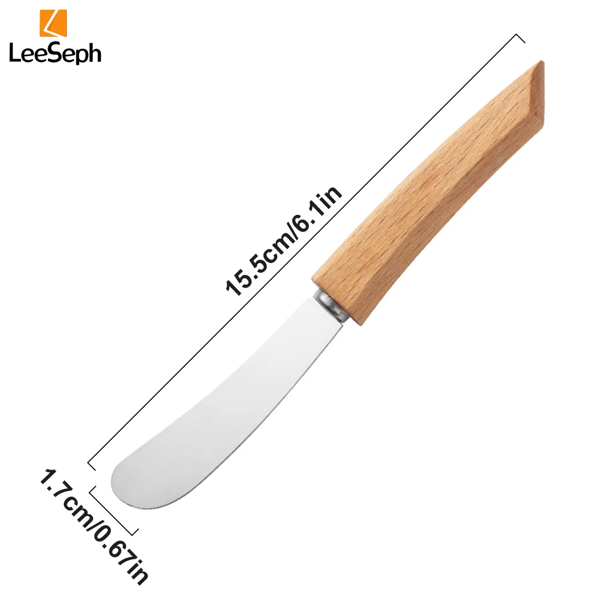 Butter Spreader Knifes Set, Stainless Steel Sandwich Spreading Knifes with Wooden Handle, Butter Cream Cheese Jam Scrapers