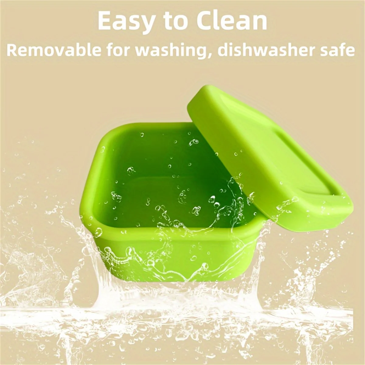 100ml Children's Silicone Fresh-Keeping Lunch Box, Complementary Food Bowl, Steamed Egg Complementary Food Box, Microwave Oven