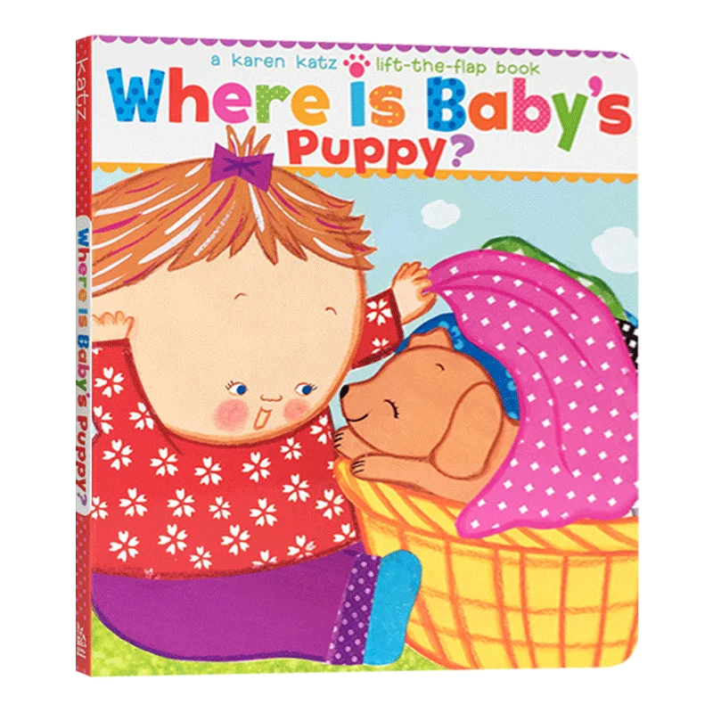 

Where Is Baby's Puppy, Karen Katz,Baby Children's books aged 1 2 3, English picture book, 9781416986843