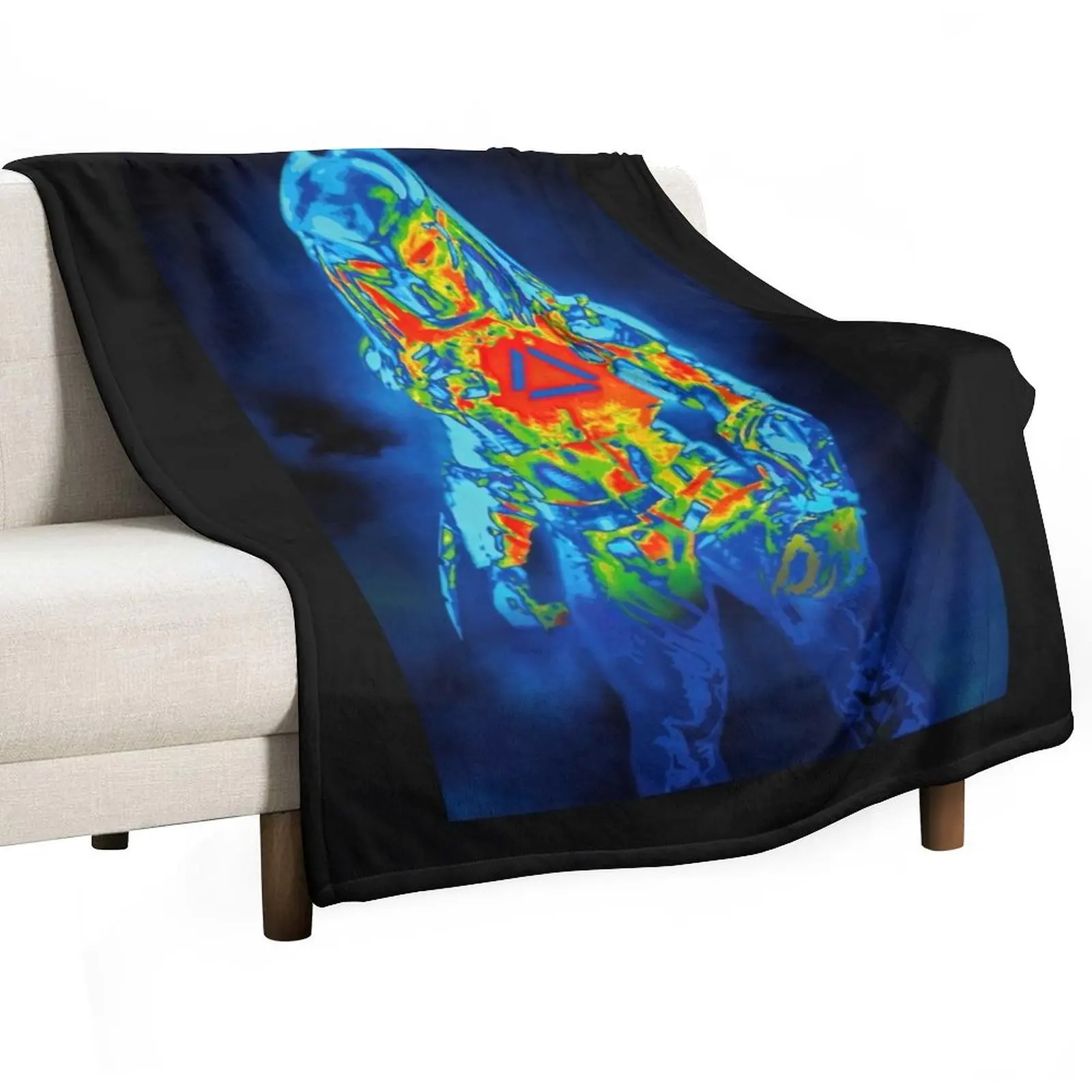 Predator Vision Sticker Throw Blanket Bed covers Hairys Summer Beddings Camping Cute Custom Blankets