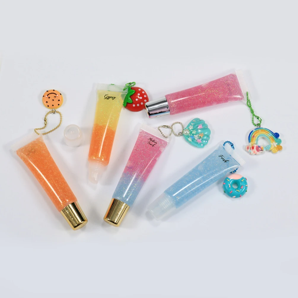 12 مللي ملمع شفاه مرطب سلسلة حلقة أنبوب العلامة الخاصة 11 لون ترطيب طويل الأمد مغذي شعار مخصص ماكياج نباتي