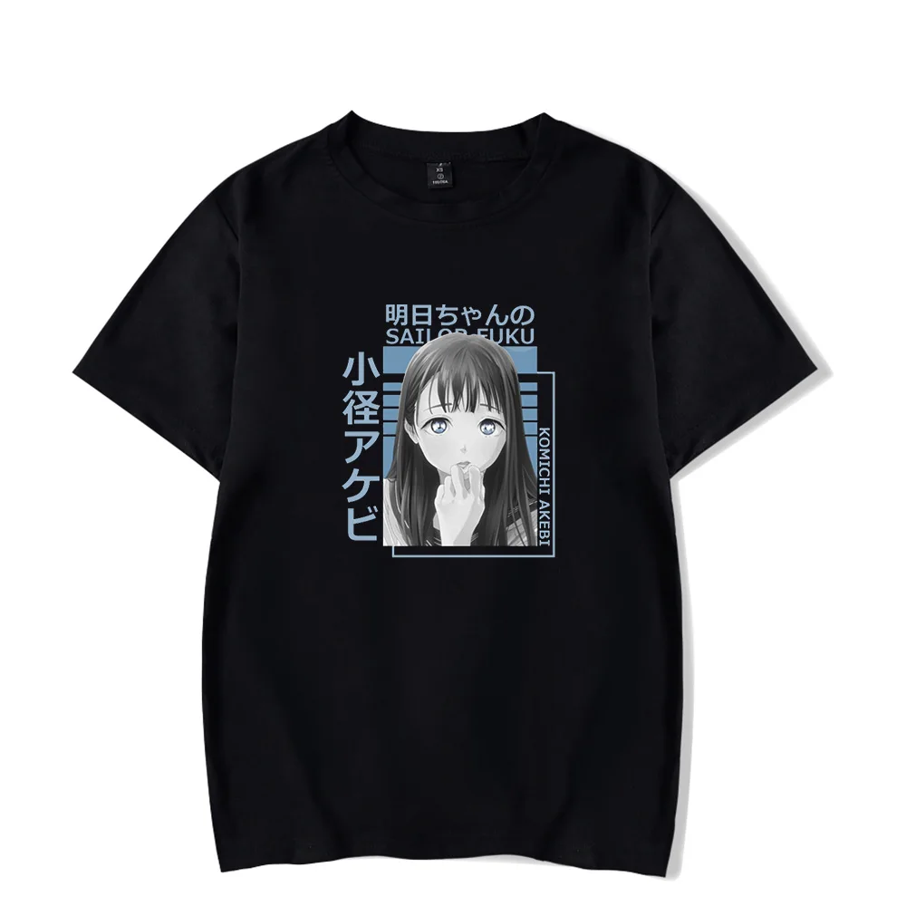 Camiseta de manga corta con Logo de Komichi Akebi, camiseta de estilo fresco, unseix, novedad de verano, 2023