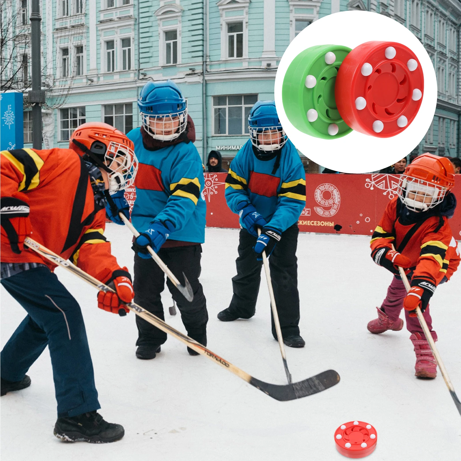 

2Pcs Roller Hockey Puck Ideal for Players Teams Clubs Practice Competition Stable Low Friction Performance on Concrete Wood