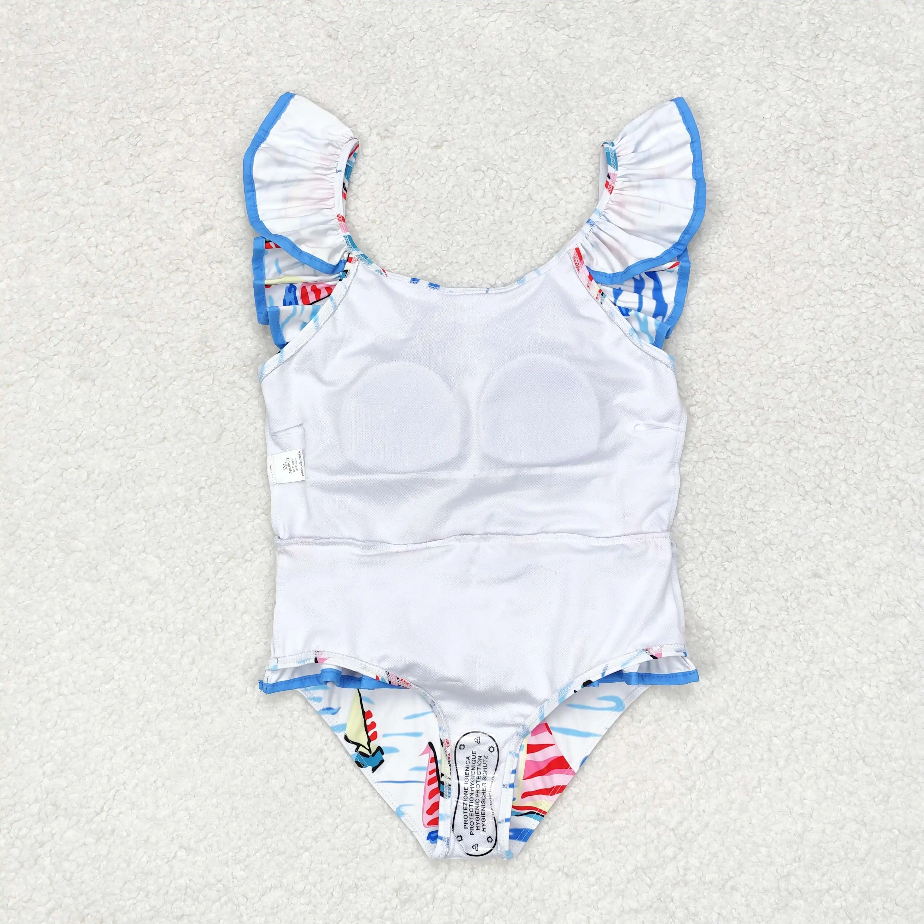 Wholesale Infant Toddler Short Sleeves Shorts Swimsuit Kids Swimwear Summer Set Baby Girl Bathing Suit Two Pieces Clothing