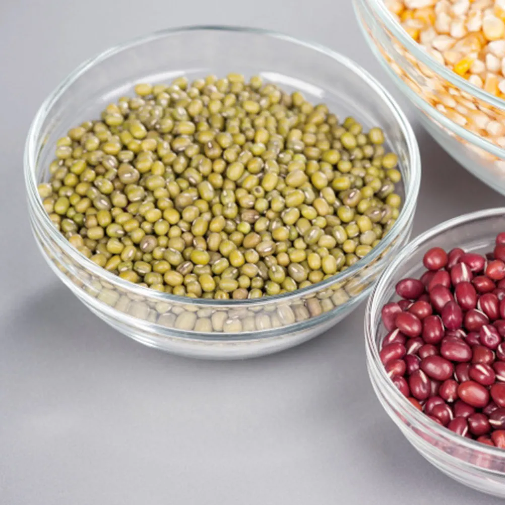 

5Pcs Borosilicate Glass Bowls Set Thickened Heat Resistant Kitchen Food Storage Containers Lids Leak Proof Microwave Oven