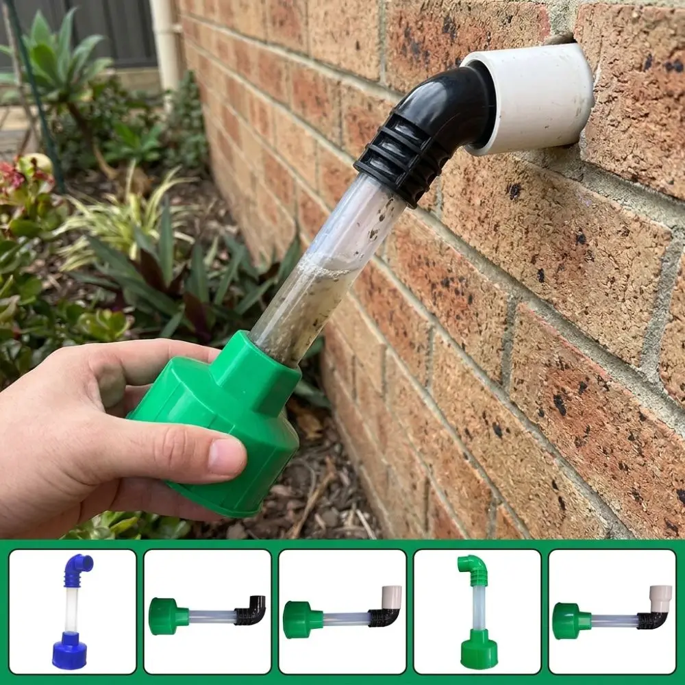 Universal AC Drain Line Cleaning Adapter Clear Visible Plastic AC Condensate Drain Unclogger Water Pressure Resistant Anti-Aging