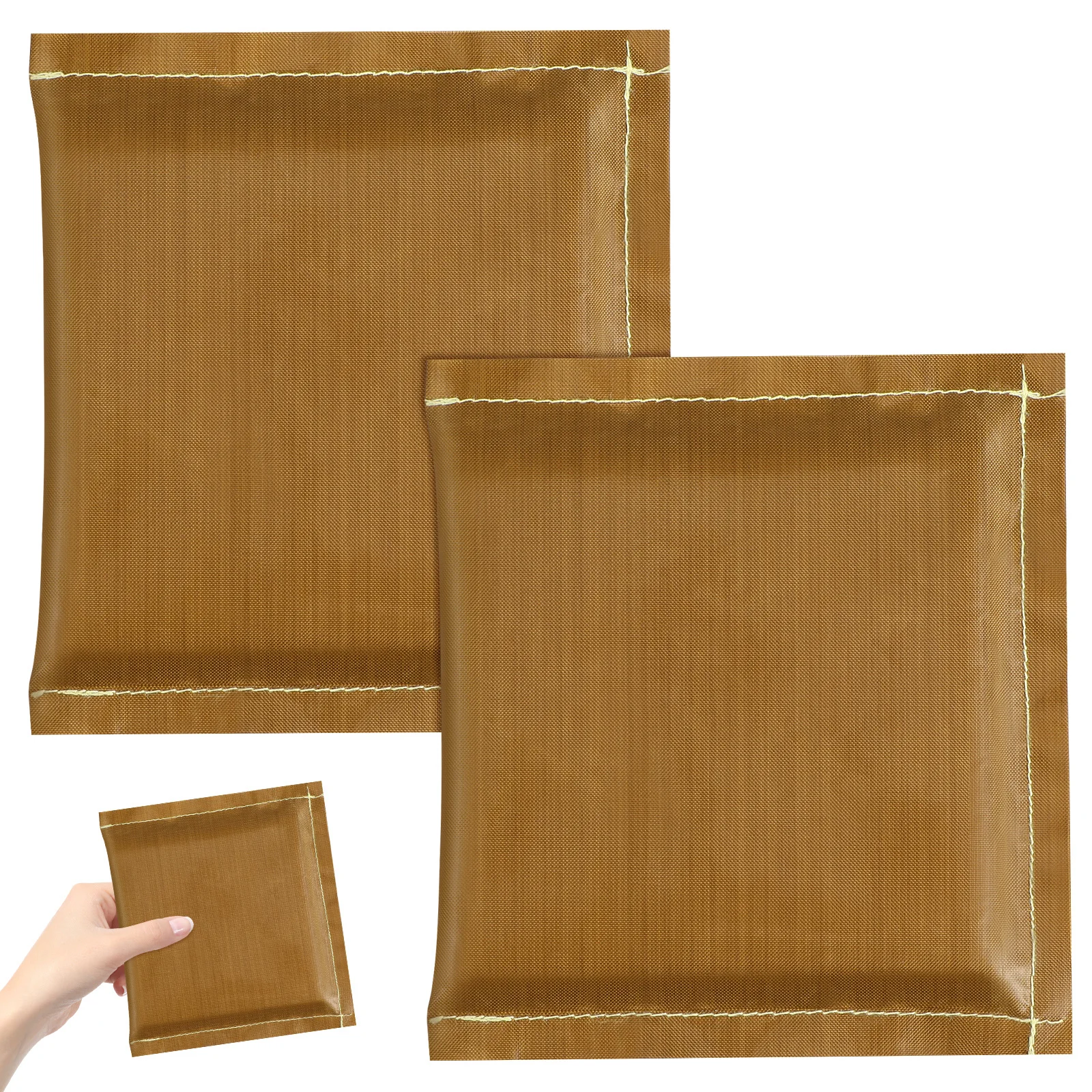 

2Pcs Press Pillow for Heat Transfer Reusable Heat Resistant Ptfe 5x5inch Cushion for Vinyl Sublimation Pillow Pressing Pillows