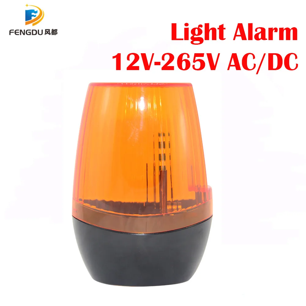 

12V-265V AC/DC LED Signal Alarm Light Strobe Flashing Light Emergency Warning Lamp for Gate Opener