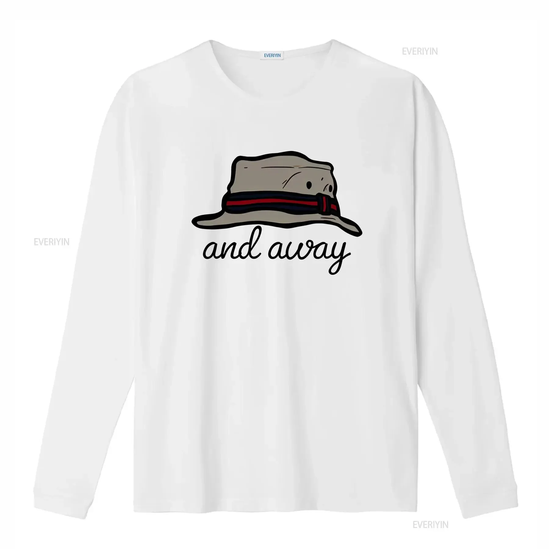 Mortimer _Amp_ Whitehouse Gone Fishing _And Away_ Grey T Shirt Casual Crew Neck Slight Stretch Fabric Regular Fit Print Unisex