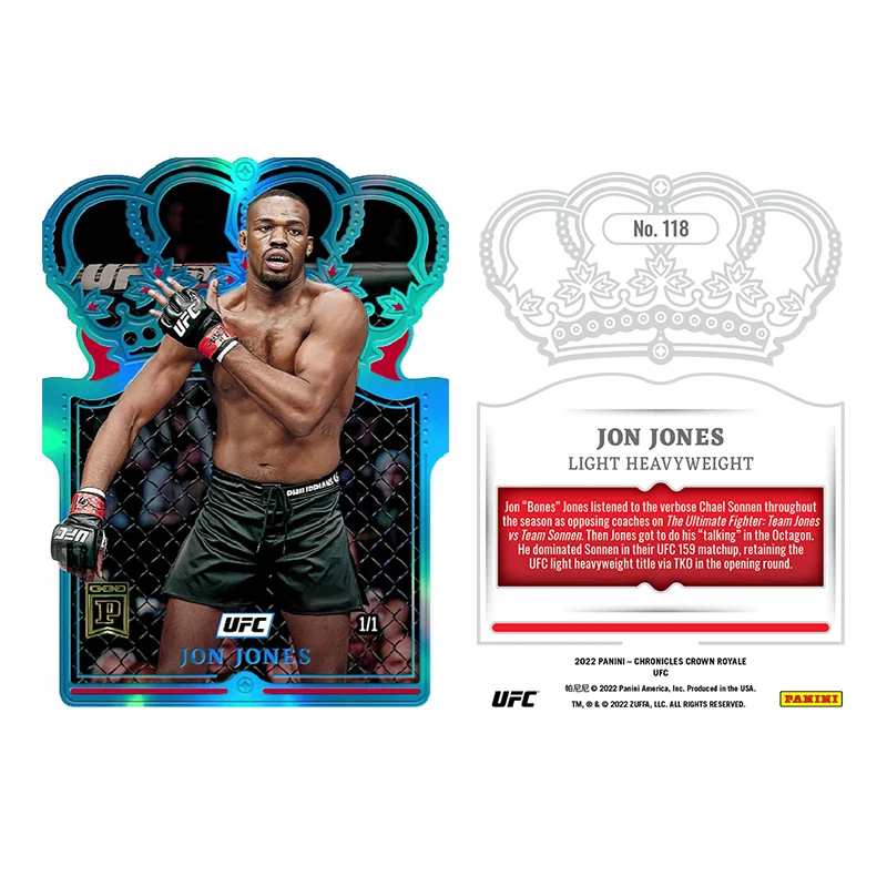 Diy Homemade Panini UFC Series Jon Jones Khamzat Chimaev Conor Mcgregor Collection Flash Card Toys Gift - view 4