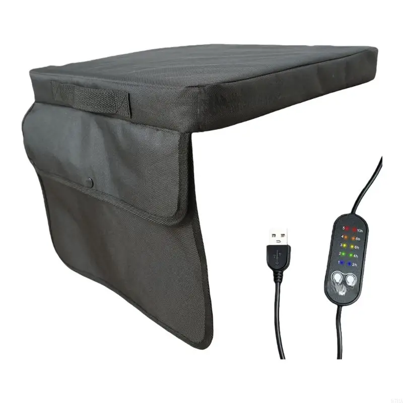 Transportable Warmed Chair Pillow For Outdoor Tasks Backpacking Fishing With Fast Heating 5 Stage Thermoregulation 87HA