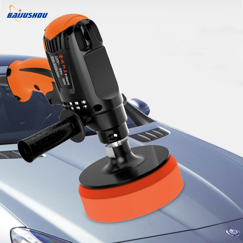 

980W Six Gears Adjustable Speed Electric Car Polisher Electric Waxing Machine Car Polishing Machine Automobile Polishing Tool