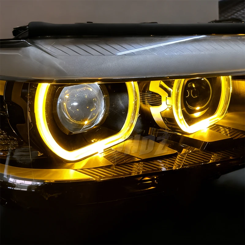 LED المصباح 63117214934 الأبيض النهار تشغيل ضوء DRL وحدة لسيارات BMW 5 سلسلة M5 F90 G30 G31 G38 G32 GT عيون الملاك الأصفر