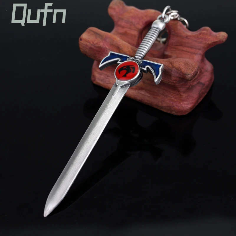 Hot Anime Thundercats Sword Keychain Deluxe Sword Of Omens Metal Alloy Keyring Jewelry Accessories Gifts For Fans Souvenirs