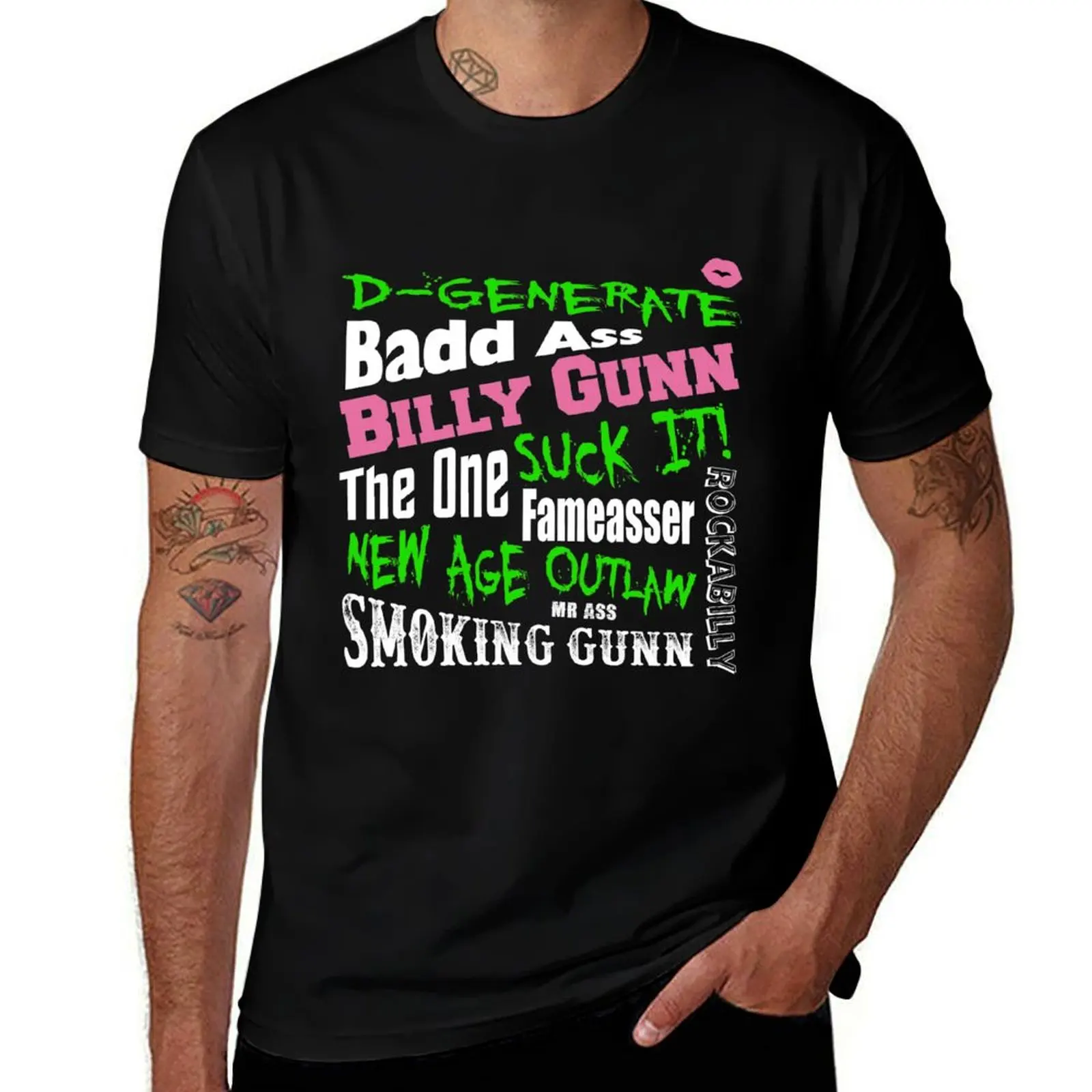 Billy Gunn T-Shirt Plus Size All Match Tee Shirt