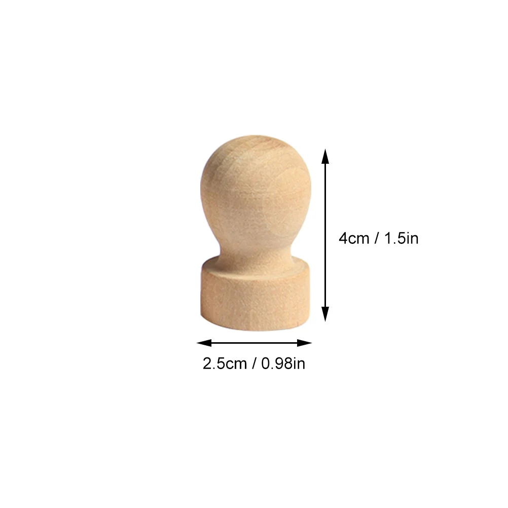 5 قطعة 2.5 سنتيمتر خشب متين مقبض دائري ختم Diy بها بنفسك ختم خشبي لسكرابوكينغ الحرفية مذكرات النقش بطاقات المعايدة دعوات #5