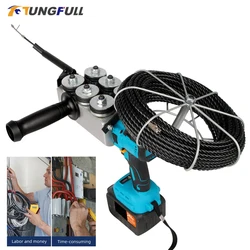 Automatic Pull Wire Stringing Machine Electrician Threading Machine Automatic Wire Puller Through Wall Lithium Battery Threader