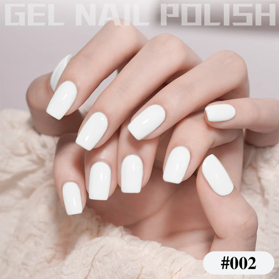 Esmalte en gel blanco 15ml sin complicaciones, extensión francesa, requiere lámpara UV LED, manicura francesa, suministros, arte de uñas 4