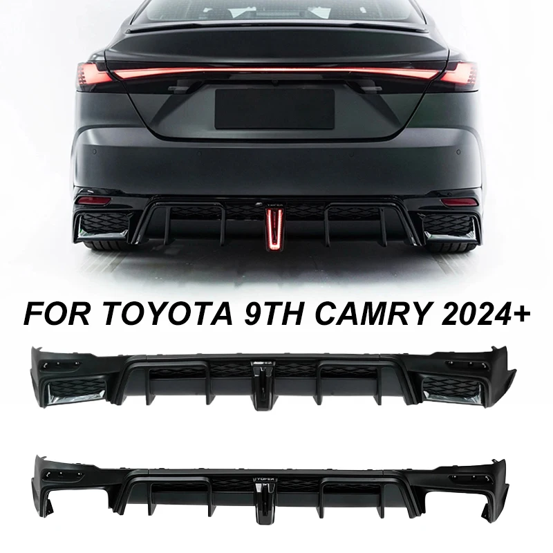 For Toyota 9th Camry 2024+ Rear Bumper Lip Sport Body Kits Yofer Style Rear Diffuser Exterior Upgrade Parts Car Accessories