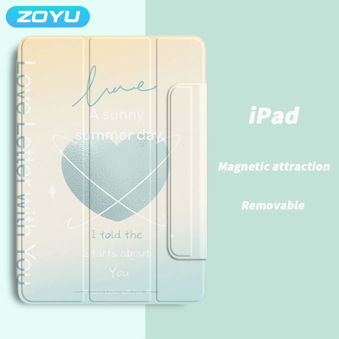 ZOYU For iPad mini 6 8.3 Air 5/4 10.9 inch Magnetic Case,for iPad 10 10.9 inch 2022 Pro 11 12.9 inch 2020 2021 2022 Tablet Cover