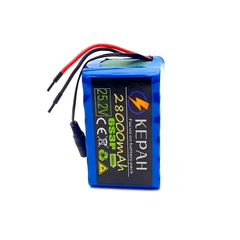 Bateria litowa 25,2 V 28,0 Ah 6s3p 18650, akumulator litowo-jonowy 25,2 V 28000 mAh, oryginalna litowa 6s3p 6s3p 18650