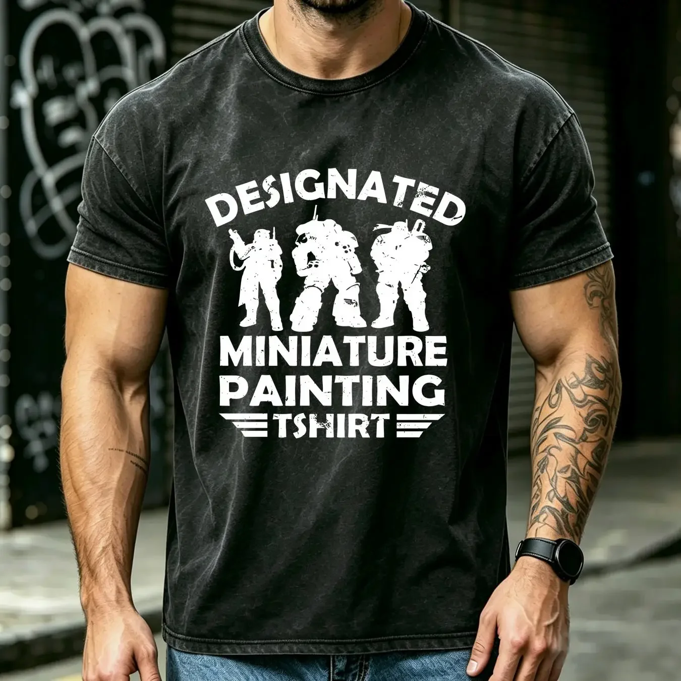 washed T Shirt Funny Miniature Painting for Wargamers RPG Fans and Tabletop Gamers Wargaming dnd 40k long or short sleeves