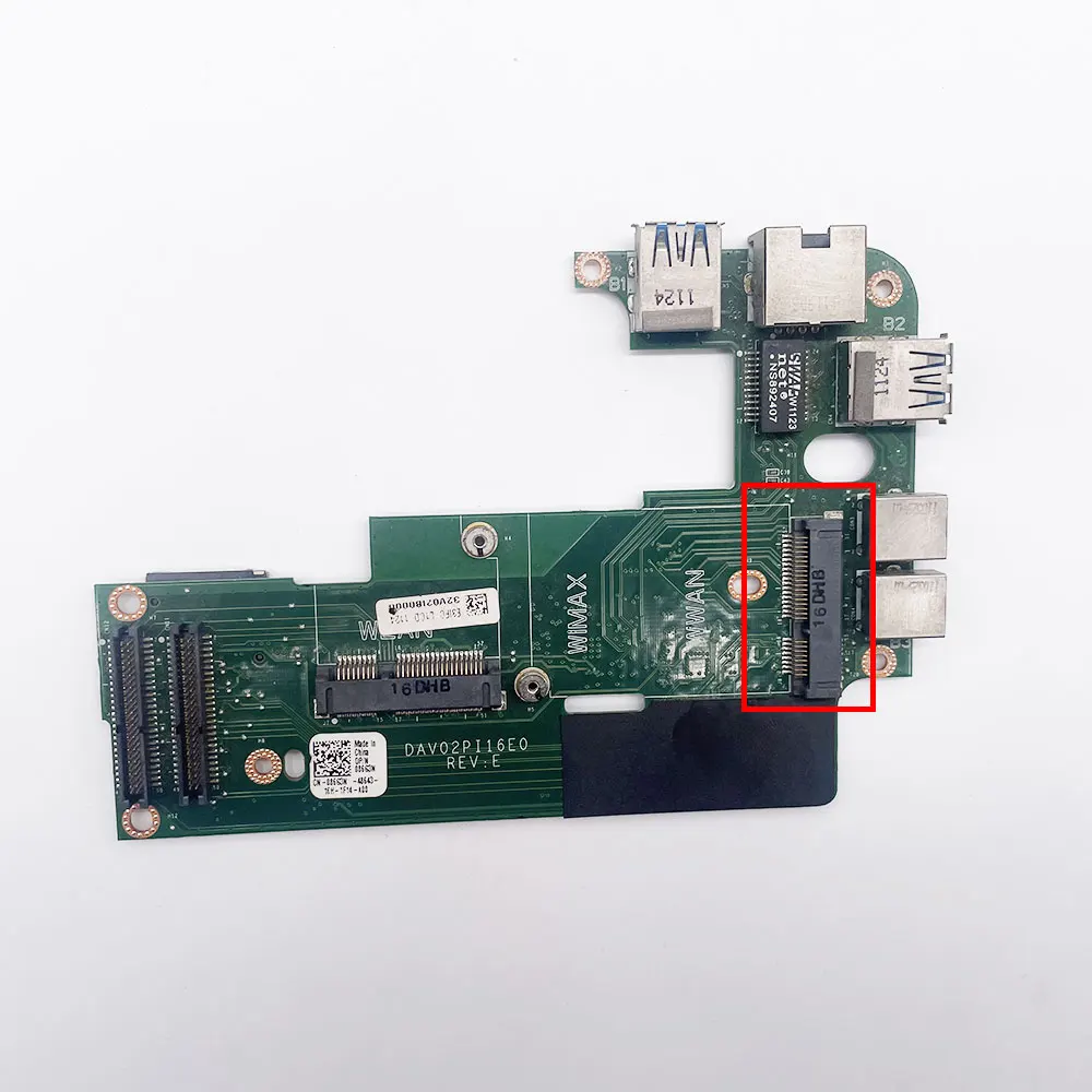 Placa de Audio con conector USB para ordenador portátil Dell Inspiron 14R, N4110, N4120, M411R, 3450, V3450, RJ45, DAV02PI56A0