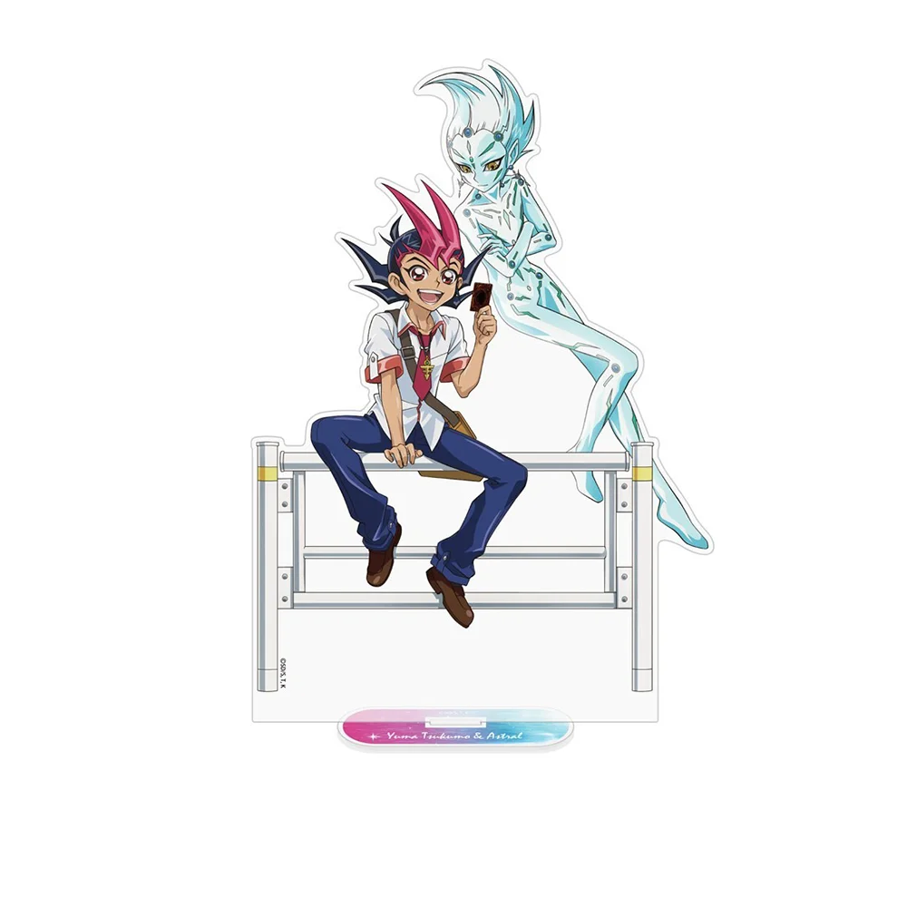 Anime Yu☆Gi☆Oh! ZEXAL Kaito Yuuma Ryouga 15CM Double-sided HD Printing Acrylic Stand keychain Figure Display Desk Decor gifts view 5