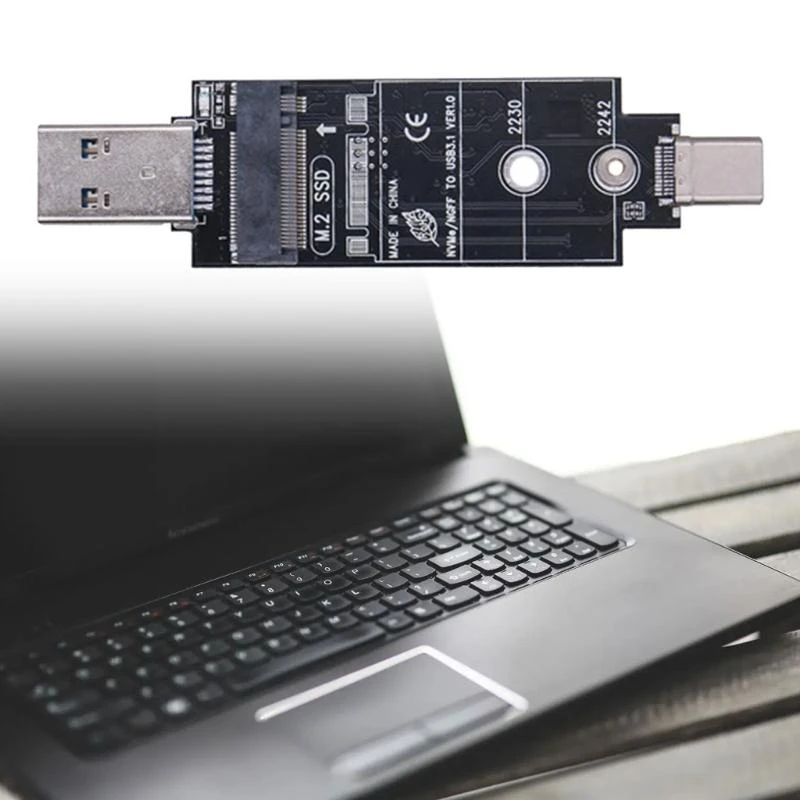 Q5WA M.2 к USB -адаптеру двойной протокол M.2 NVME ngff жесткий диск USB3.1 gen2 USB к NVME Solid States Reader для 2280 2242
