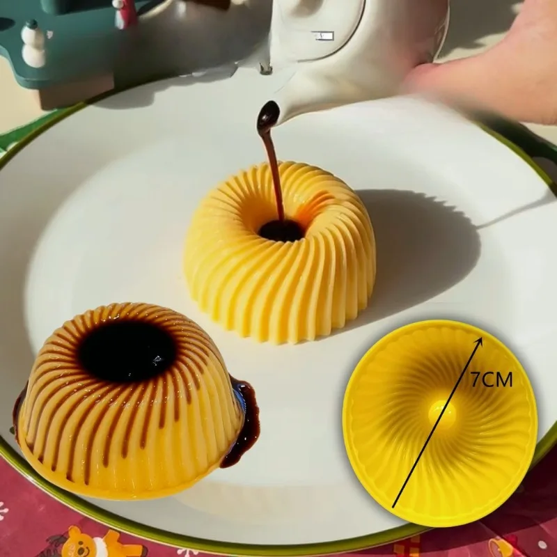 Silicone Crème Brûlée Cupcake Muffin Donut Mold For Caramel Pudding Jelly  Pastry Cake  Decoration Tool Kitchen Baking Tray
